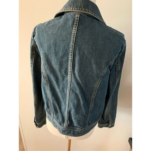 Jean jacket, 100% cotton size petite medium PM Valerie Stevenson - Picture 3 of 3